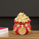Maxbell Traditional Chinese Money Figurine Desktop for Car Dashboard Collectibles