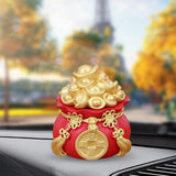Maxbell Traditional Chinese Money Figurine Desktop for Car Dashboard Collectibles