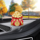 Maxbell Traditional Chinese Money Figurine Desktop for Car Dashboard Collectibles