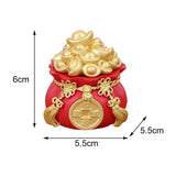 Maxbell Traditional Chinese Money Figurine Desktop for Car Dashboard Collectibles