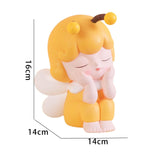 Maxbell Piggy Bank Tabletop Ornament Practical Lovely for Baby Shower Birthday Gift Holding Chin