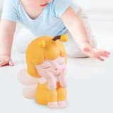 Maxbell Piggy Bank Tabletop Ornament Practical Lovely for Baby Shower Birthday Gift Holding Chin
