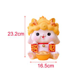 Maxbell Money Box Holder Decorative Figurine Sophiscated Piggy Bank for Theme Party Yellow L