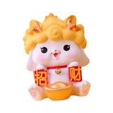 Maxbell Money Box Holder Decorative Figurine Sophiscated Piggy Bank for Theme Party Yellow L