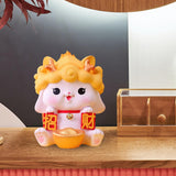 Maxbell Money Box Holder Decorative Figurine Sophiscated Piggy Bank for Theme Party Yellow L