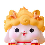 Maxbell Money Box Holder Decorative Figurine Sophiscated Piggy Bank for Theme Party Yellow L