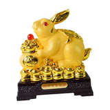Maxbell Rabbit Year Collectible Statue Feng Shui Decoration Lightweight Decorative Style B