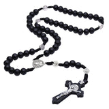 Maxbell Rosary Cross Necklace Religious Jewelry Jewelry for Women Men for Women Men