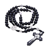 Maxbell Rosary Cross Necklace Religious Jewelry Jewelry for Women Men for Women Men