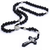 Maxbell Rosary Cross Necklace Religious Jewelry Jewelry for Women Men for Women Men