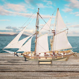 Maxbell 3D Wooden Puzzle DIY Ship Craft Unfinished Crafting for Adults Kids Home