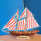 Maxbell 3D Wooden Puzzle DIY Ship Craft Unfinished Crafting for Adults Kids Home