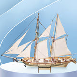 Maxbell 3D Wooden Puzzle DIY Ship Craft Unfinished Crafting for Adults Kids Home