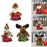 Maxbell Cute Fabric Gift Bags Accessory Christmas Tree Decorations for Table Tree A