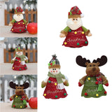 Maxbell Cute Fabric Gift Bags Accessory Christmas Tree Decorations for Table Tree A