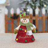 Maxbell Cute Fabric Gift Bags Accessory Christmas Tree Decorations for Table Tree B