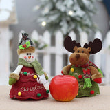 Maxbell Cute Fabric Gift Bags Accessory Christmas Tree Decorations for Table Tree B