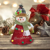 Maxbell Cute Fabric Gift Bags Accessory Christmas Tree Decorations for Table Tree B