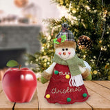 Maxbell Cute Fabric Gift Bags Accessory Christmas Tree Decorations for Table Tree B