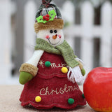Maxbell Cute Fabric Gift Bags Accessory Christmas Tree Decorations for Table Tree B