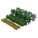 Maxbell 50x Train Scenery Mixed Miniature Trees for Layout Accessories DIY Material Banyan Tree