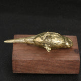 Maxbell Solid Brass Bird Statue Action Figure Desktop Office Sculpture Decor