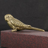 Maxbell Solid Brass Bird Statue Action Figure Desktop Office Sculpture Decor
