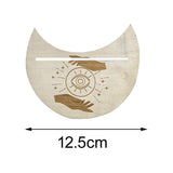 Maxbell Wooden Card Stand Card Display Holder Card Altar Stand for Table Decoration Moon Shaped B