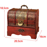 Maxbell Chinese Style Wooden Jewelry Box with Drawer Dresser Ornaments Style A