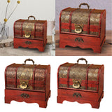 Maxbell Chinese Style Wooden Jewelry Box with Drawer Dresser Ornaments Style A