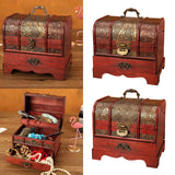 Maxbell Chinese Style Wooden Jewelry Box with Drawer Dresser Ornaments Style A