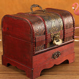 Maxbell Chinese Style Wooden Jewelry Box with Drawer Dresser Ornaments Style A