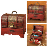 Maxbell Chinese Style Wooden Jewelry Box with Drawer Dresser Ornaments Style A