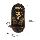 Maxbell Wall Mounted Crystal Display Shelf Decorations Creative for Home Bedroom Snake