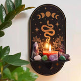 Maxbell Wall Mounted Crystal Display Shelf Decorations Creative for Home Bedroom Snake