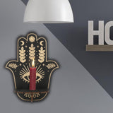 Maxbell Wall Mounted Crystal Display Shelf Decorations Creative for Home Bedroom Palm