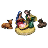 Maxbell Nativity family Figurine Hand Painted Resin for Xmas Gift Christmas