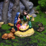 Maxbell Nativity family Figurine Hand Painted Resin for Xmas Gift Christmas