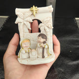 Maxbell Holy Family Figure Statue for Christmas Tabletop or Desk Display Decor