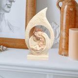 Maxbell Resin Holy Family Figure Tabletop Statue Decorative for Table Desktop Decor