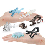 Maxbell 7Pcs Mini Deep Sea Biology Animal Figurines Model for Toddlers Kids