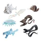 Maxbell 7Pcs Mini Deep Sea Biology Animal Figurines Model for Toddlers Kids