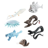 Maxbell 7Pcs Mini Deep Sea Biology Animal Figurines Model for Toddlers Kids