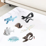 Maxbell 7Pcs Mini Deep Sea Biology Animal Figurines Model for Toddlers Kids