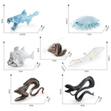 Maxbell 7Pcs Mini Deep Sea Biology Animal Figurines Model for Toddlers Kids
