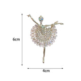 Maxbell Brooch Pins Alloy Dancing Ballet Girl Brooch Corsage for Hat Clothing