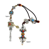 Maxbell Bag Pendant Key Charm Creative Decorations for Backpack Purse Unisex Style A