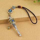 Maxbell Bag Pendant Key Charm Creative Decorations for Backpack Purse Unisex Style A