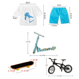 Maxbell Bike Finger Skateboarding Site Finger Toys Finger Skateboard for Kids Adults