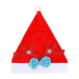 Maxbell Red Santa Claus Xmas Hat Cap for Masquerade Carnival Stage Performance Style C